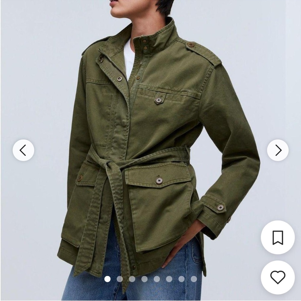 Madewell Oversized Utility Jacket Olive XL